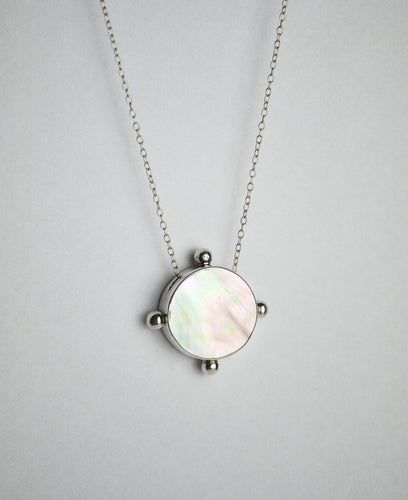The Full Moon Mother of Pearl Necklace